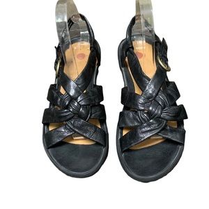 Clarks Unstructured Black Sandals size 9.5